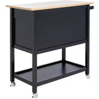 Carrello da cucina Daley con 2 cassetti e 3 ripiani - KCH1402 - Safavieh