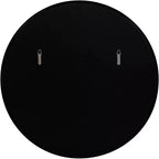 Specchio da parete rotondo Possini Euro Design Possini Euro Harriet da 34 pollici in finto marmo nero