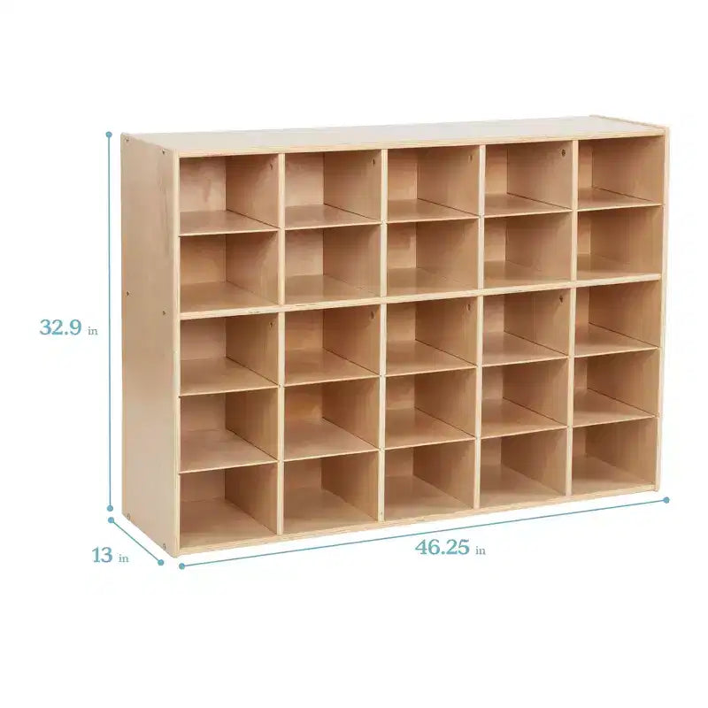 ECR4Kids Streamline 25 armadietto contenitore a scomparti, 5x5, mobili per aula
