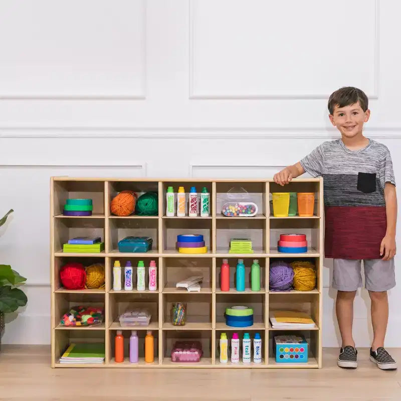 ECR4Kids Streamline 25 armadietto contenitore a scomparti, 5x5, mobili per aula