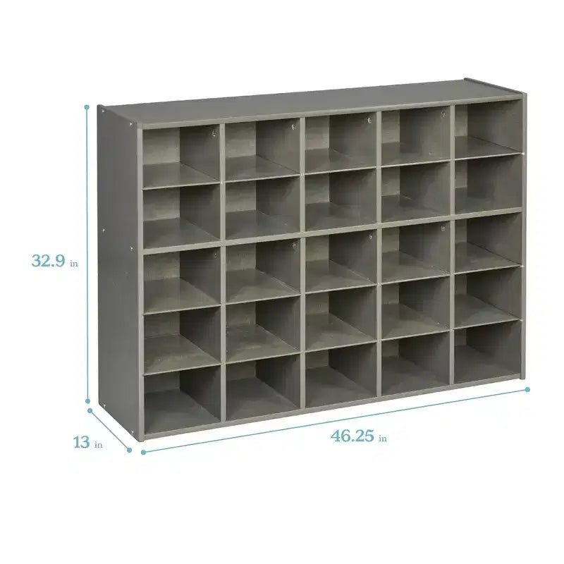 ECR4Kids Streamline 25 armadietto contenitore a scomparti, 5x5, mobili per aula