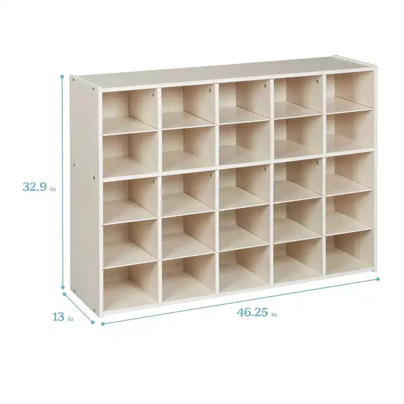ECR4Kids Streamline 25 armadietto contenitore a scomparti, 5x5, mobili per aula
