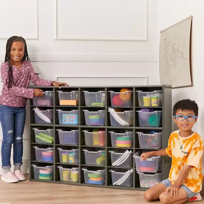 ECR4Kids Streamline 25 armadietto contenitore a scomparti, 5x5, mobili per aula