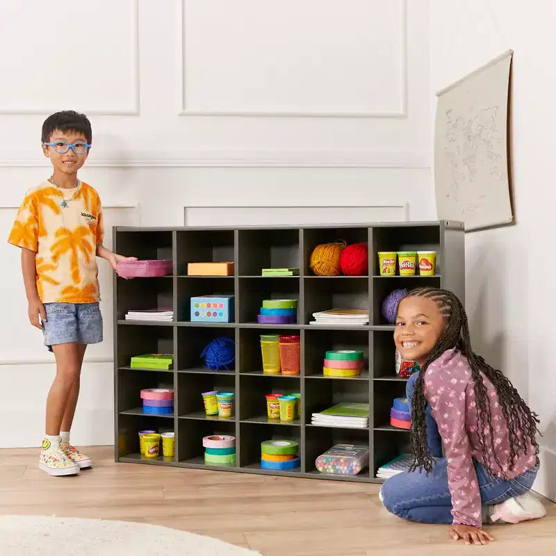 ECR4Kids Streamline 25 armadietto contenitore a scomparti, 5x5, mobili per aula