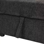 Divano Letto Sezionale a U Whisen 108.6 con Porte USB, Prese di Corrente e Contenitore