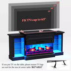 Mobile TV con camino elettrico stile rustico AMERLIFE
