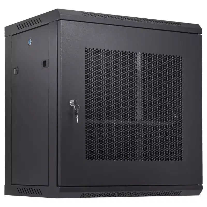 VEVOR 12U Wall Mount Server Cabinet, 15.5'' Depth, Network Rack Enclosure, Supports up to 200 lbs, Secure Locking System, Ideal for IT Hardware