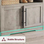 Scaffale da Panettiere con Contenitore - Supporto per Microonde con Prese di Corrente, con Piano Spesso, Scaffale da Panettiere Rustico per Cucina, Sala da Pranzo