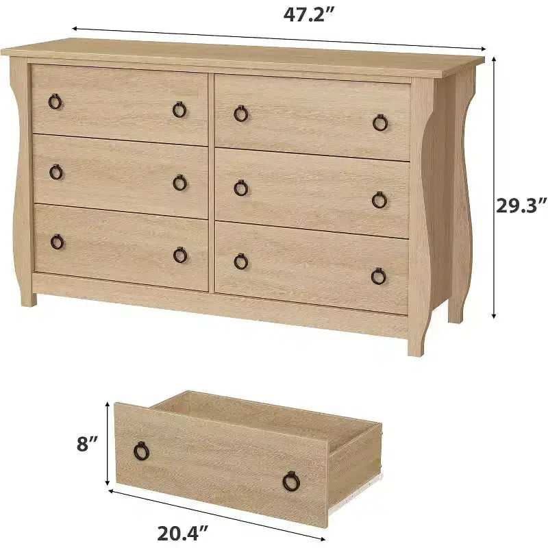 Cassettiera moderna - Design elegante in stile bohémien con rattan intrecciato, gambe curve e spazio versatile per camera da letto, soggiorno o corridoio