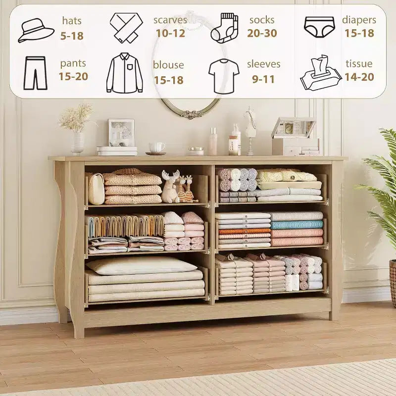 Cassettiera moderna - Design elegante in stile bohémien con rattan intrecciato, gambe curve e spazio versatile per camera da letto, soggiorno o corridoio