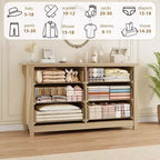 Cassettiera moderna - Design elegante in stile bohémien con rattan intrecciato, gambe curve e spazio versatile per camera da letto, soggiorno o corridoio