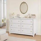Cassettiera moderna - Design elegante in stile bohémien con rattan intrecciato, gambe curve e spazio versatile per camera da letto, soggiorno o corridoio