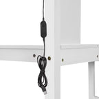 Letto a soppalco singolo Whisen Wood con scrivania integrata