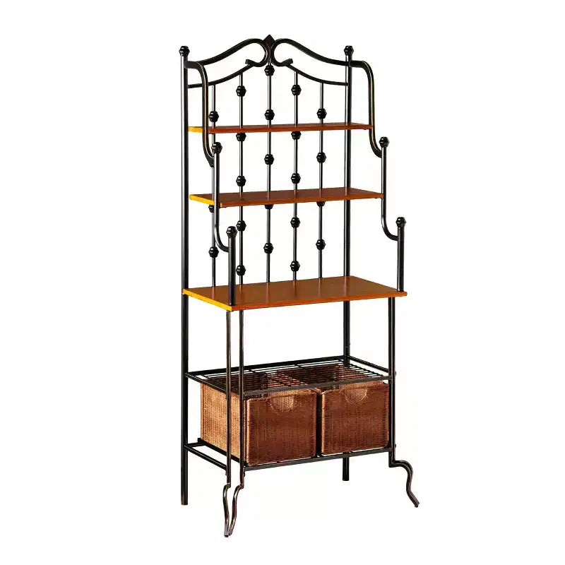 Scaffale per panettiere Saint Pierre - Nero/Marrone - SEI
