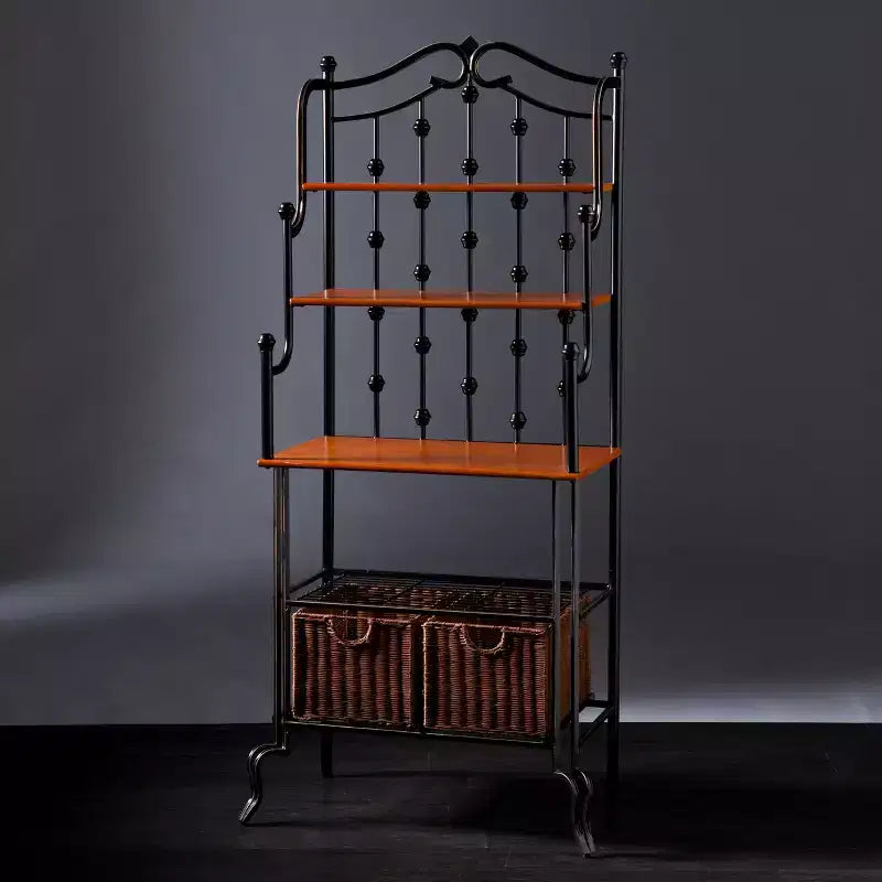 Scaffale per panettiere Saint Pierre - Nero/Marrone - SEI