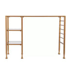 Jaymes Gold Metal/Glass Writing Desk - Gold - SEI