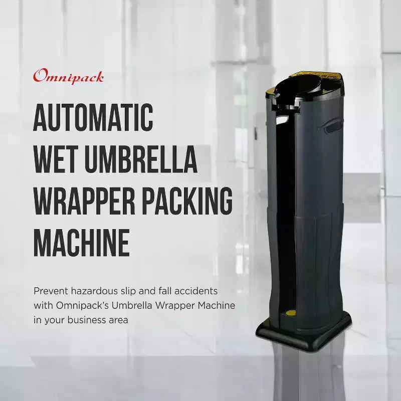 Macchina Automatica per l'Imballaggio di Ombrelli Bagnati, Distributore di Sacchetti, Slot Singolo, Plastica Ingegneristica ABS, 200 Sacchetti Lunghi Inclusi (Argento Scuro)