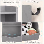 Libreria per bambini a 3 ripiani e organizer per giocattoli - Armadietto contenitore con scomparti per sala giochi, camera da letto, cameretta dei bambini