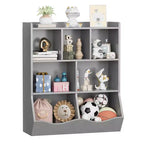 Libreria per bambini a 3 ripiani e organizer per giocattoli - Armadietto contenitore con scomparti per sala giochi, camera da letto, cameretta dei bambini