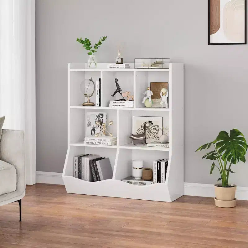 Libreria per bambini a 3 ripiani e organizer per giocattoli - Armadietto contenitore con scomparti per sala giochi, camera da letto, cameretta dei bambini