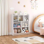 Libreria per bambini a 3 ripiani e organizer per giocattoli - Armadietto contenitore con scomparti per sala giochi, camera da letto, cameretta dei bambini