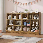 Libreria per bambini a 3 ripiani e organizer per giocattoli - Armadietto contenitore con scomparti per sala giochi, camera da letto, cameretta dei bambini