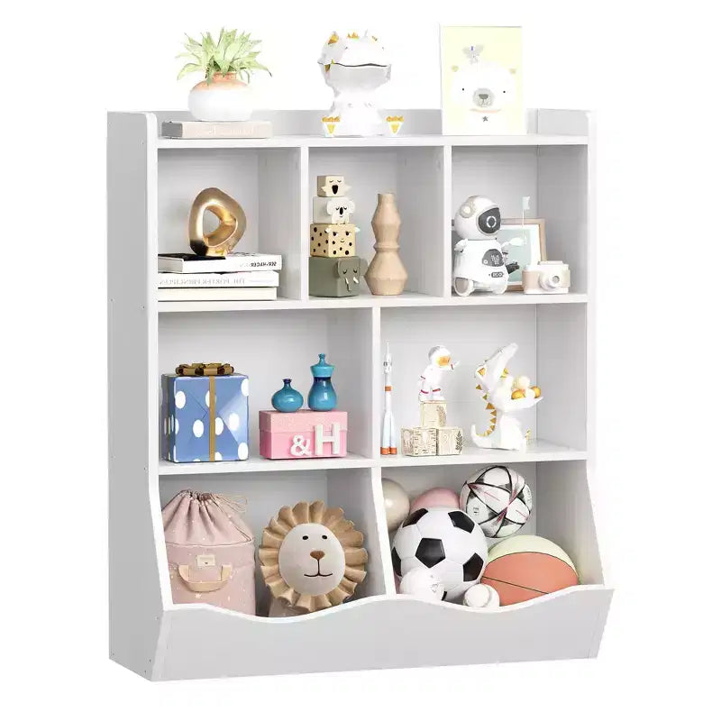 Libreria per bambini a 3 ripiani e organizer per giocattoli - Armadietto contenitore con scomparti per sala giochi, camera da letto, cameretta dei bambini