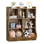 Libreria per bambini a 3 ripiani e organizer per giocattoli - Armadietto contenitore con scomparti per sala giochi, camera da letto, cameretta dei bambini