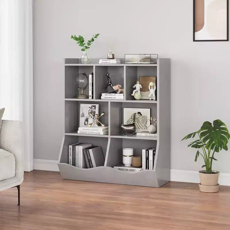 Libreria per bambini a 3 ripiani e organizer per giocattoli - Armadietto contenitore con scomparti per sala giochi, camera da letto, cameretta dei bambini