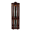 Canterdale Corner Curio Cabinet - Brown - SEI