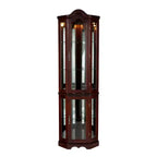 Canterdale Corner Curio Cabinet - Brown - SEI