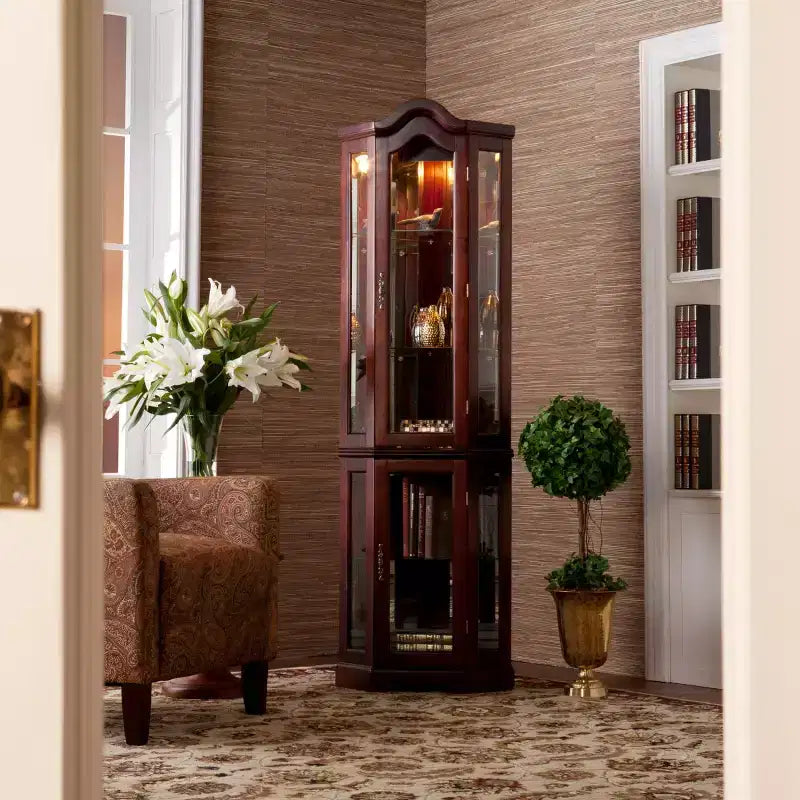 Vetrina Canterdale Corner Curio - Marrone - SEI