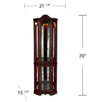 Vetrina Canterdale Corner Curio - Marrone - SEI