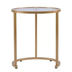 Evelyn Glam Nesting Side Table - 2pc Set - Gold - SEI
