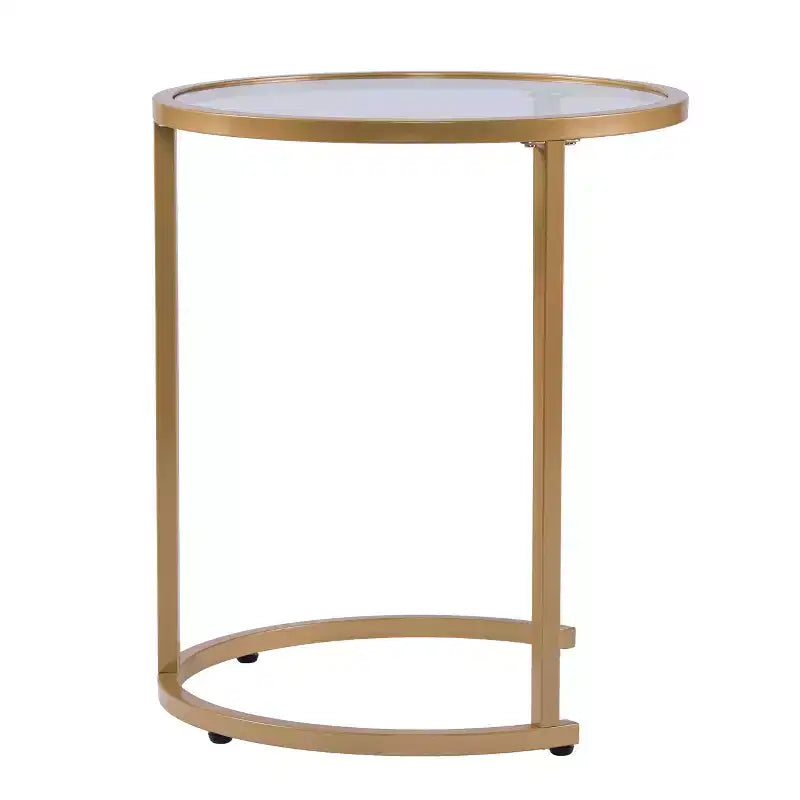 Tavolino ad incastro Evelyn Glam - Set da 2 pz - Oro - SEI