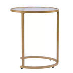 Tavolino ad incastro Evelyn Glam - Set da 2 pz - Oro - SEI