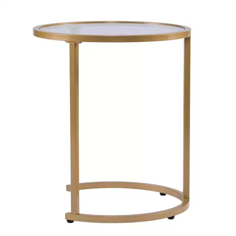 Tavolino ad incastro Evelyn Glam - Set da 2 pz - Oro - SEI