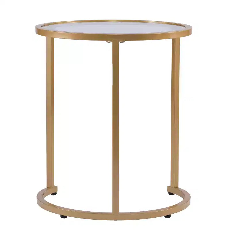 Tavolino ad incastro Evelyn Glam - Set da 2 pz - Oro - SEI