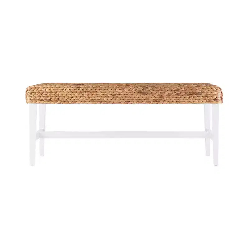 Panca da tavolino Standerson White Woven - Bianco - SEI