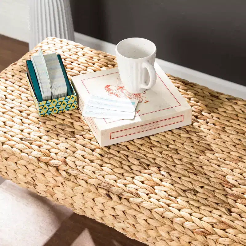 Panca da tavolino Standerson White Woven - Bianco - SEI