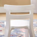 Guidecraft Nordic Set Tavolo e Sedie per Bambini - Bianco: Tavolo Rotondo in Legno per Bambini per Attività Manuali e Scrittura | Mobili per Sala Giochi | Tavolo Attività per Bambini con 4 Sedie