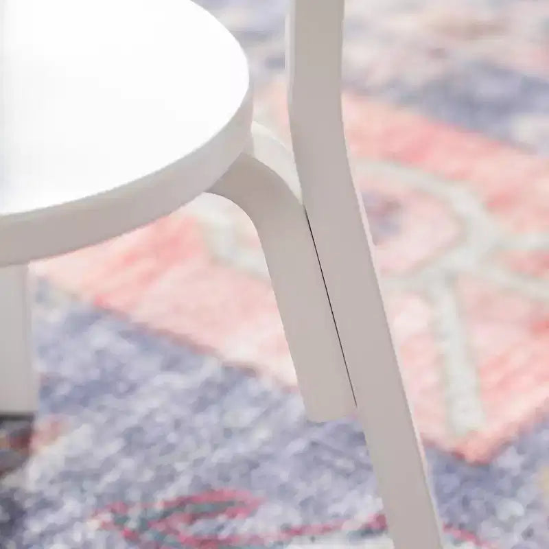Guidecraft Nordic Set Tavolo e Sedie per Bambini - Bianco: Tavolo Rotondo in Legno per Bambini per Attività Manuali e Scrittura | Mobili per Sala Giochi | Tavolo Attività per Bambini con 4 Sedie
