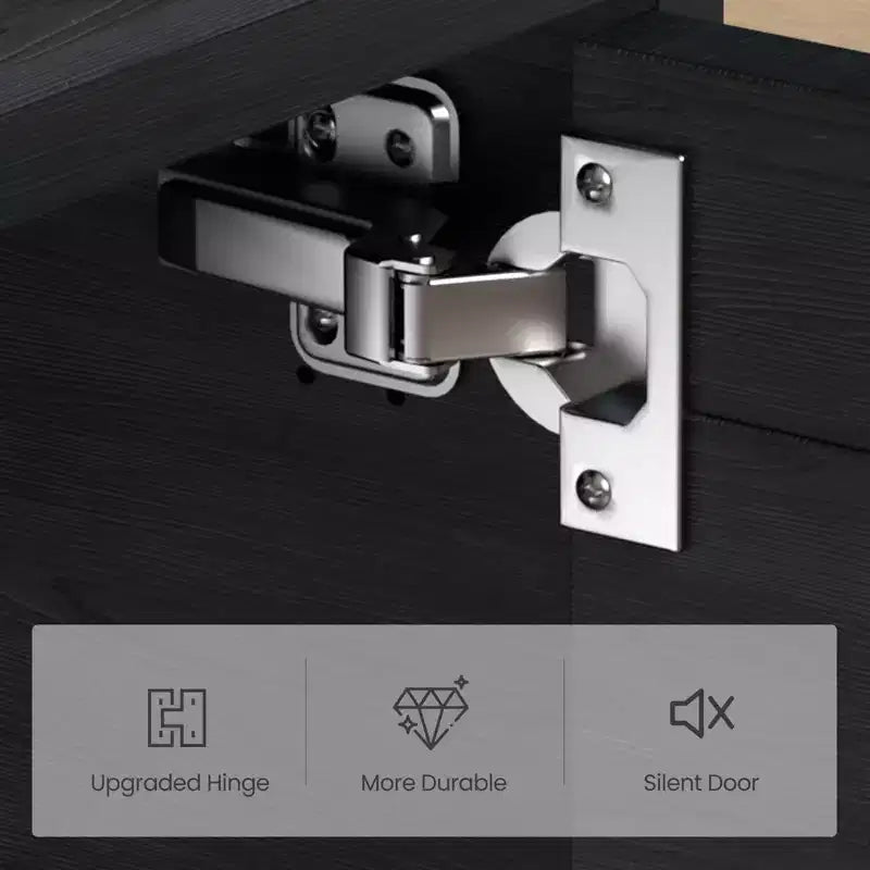 Libreria a 5 ripiani in legno Boho con ante in rattan, Scaffale alto aperto con contenitore per soggiorno, camera da letto, ufficio e cucina