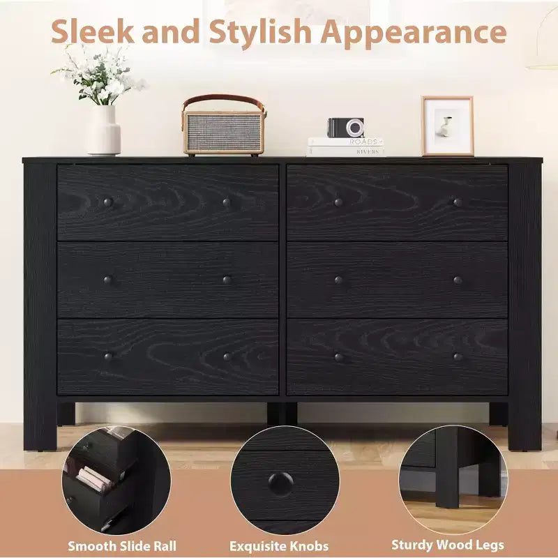 Cassettiera Alta Moderna, Comò Contenitore con Cassetti per Camera da Letto, Organizzatore in Legno con Cassetti per Ingresso Corridoio