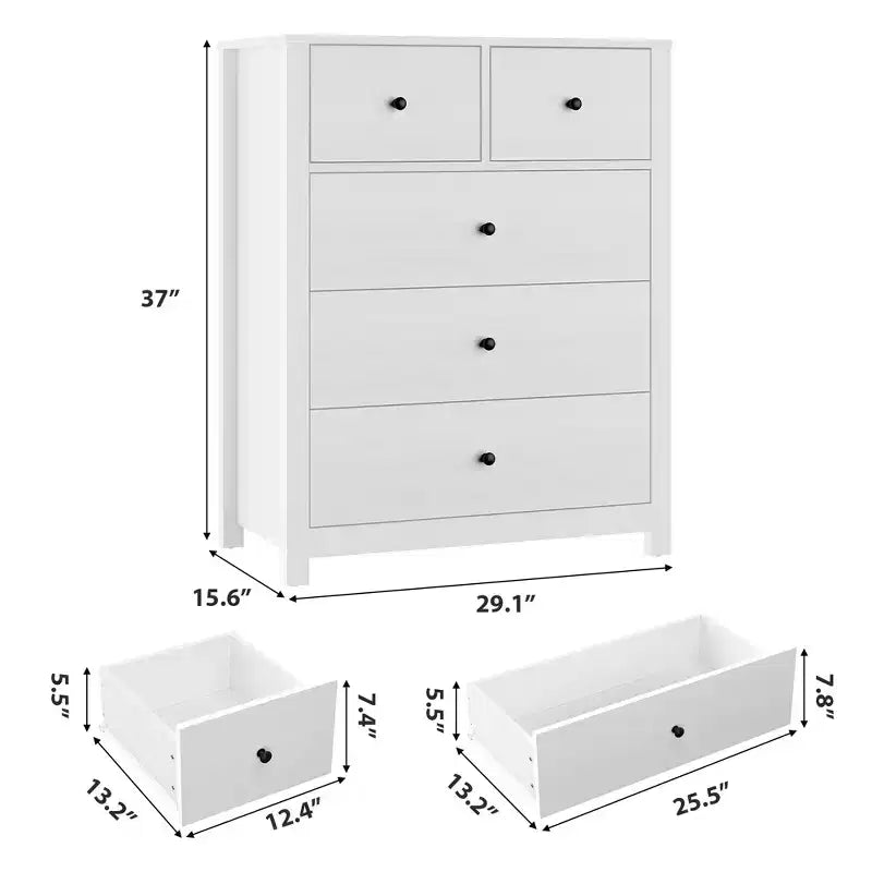 Cassettiera Alta Moderna, Comò Contenitore con Cassetti per Camera da Letto, Organizzatore in Legno con Cassetti per Ingresso Corridoio