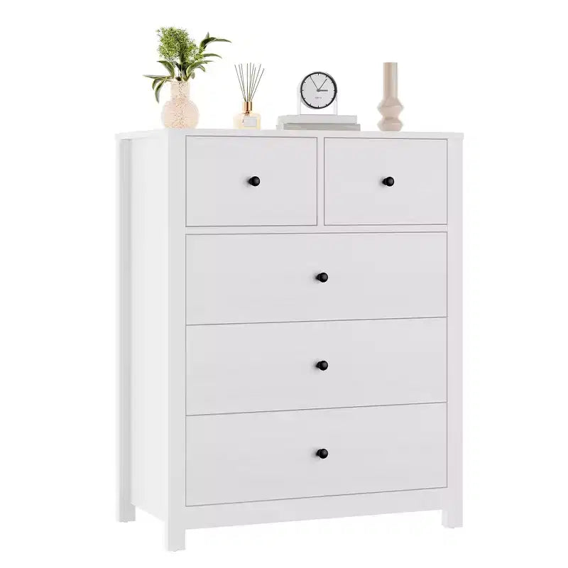 Cassettiera Alta Moderna, Comò Contenitore con Cassetti per Camera da Letto, Organizzatore in Legno con Cassetti per Ingresso Corridoio