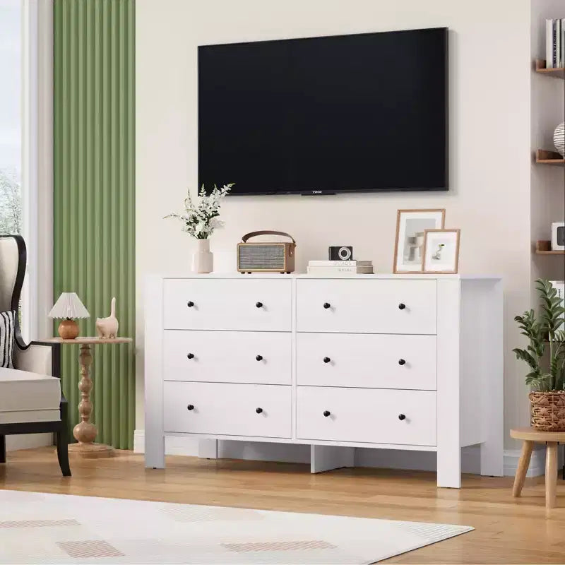 Cassettiera Alta Moderna, Comò Contenitore con Cassetti per Camera da Letto, Organizzatore in Legno con Cassetti per Ingresso Corridoio