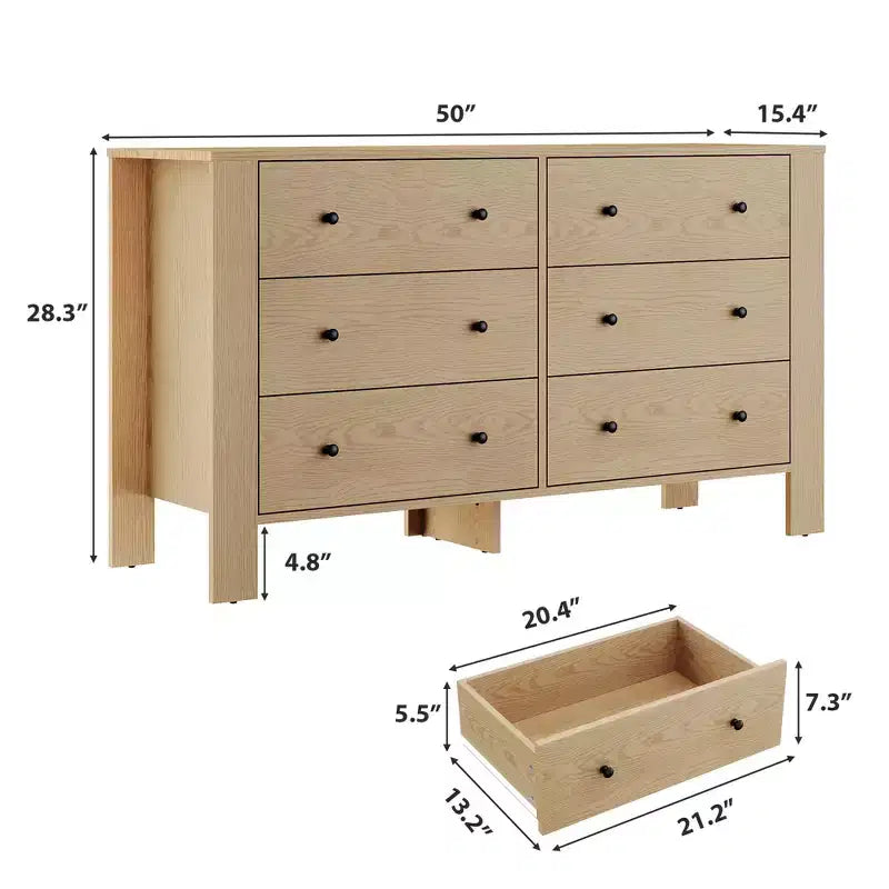 Cassettiera Alta Moderna, Comò Contenitore con Cassetti per Camera da Letto, Organizzatore in Legno con Cassetti per Ingresso Corridoio