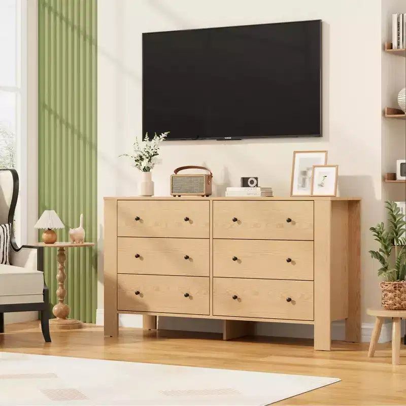 Cassettiera Alta Moderna, Comò Contenitore con Cassetti per Camera da Letto, Organizzatore in Legno con Cassetti per Ingresso Corridoio
