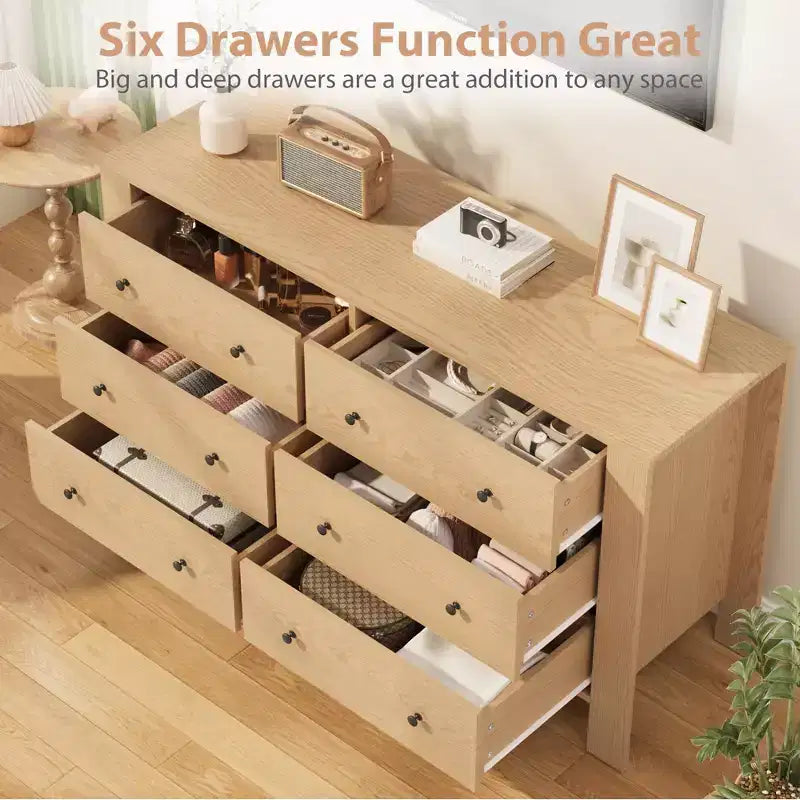 Cassettiera Alta Moderna, Comò Contenitore con Cassetti per Camera da Letto, Organizzatore in Legno con Cassetti per Ingresso Corridoio